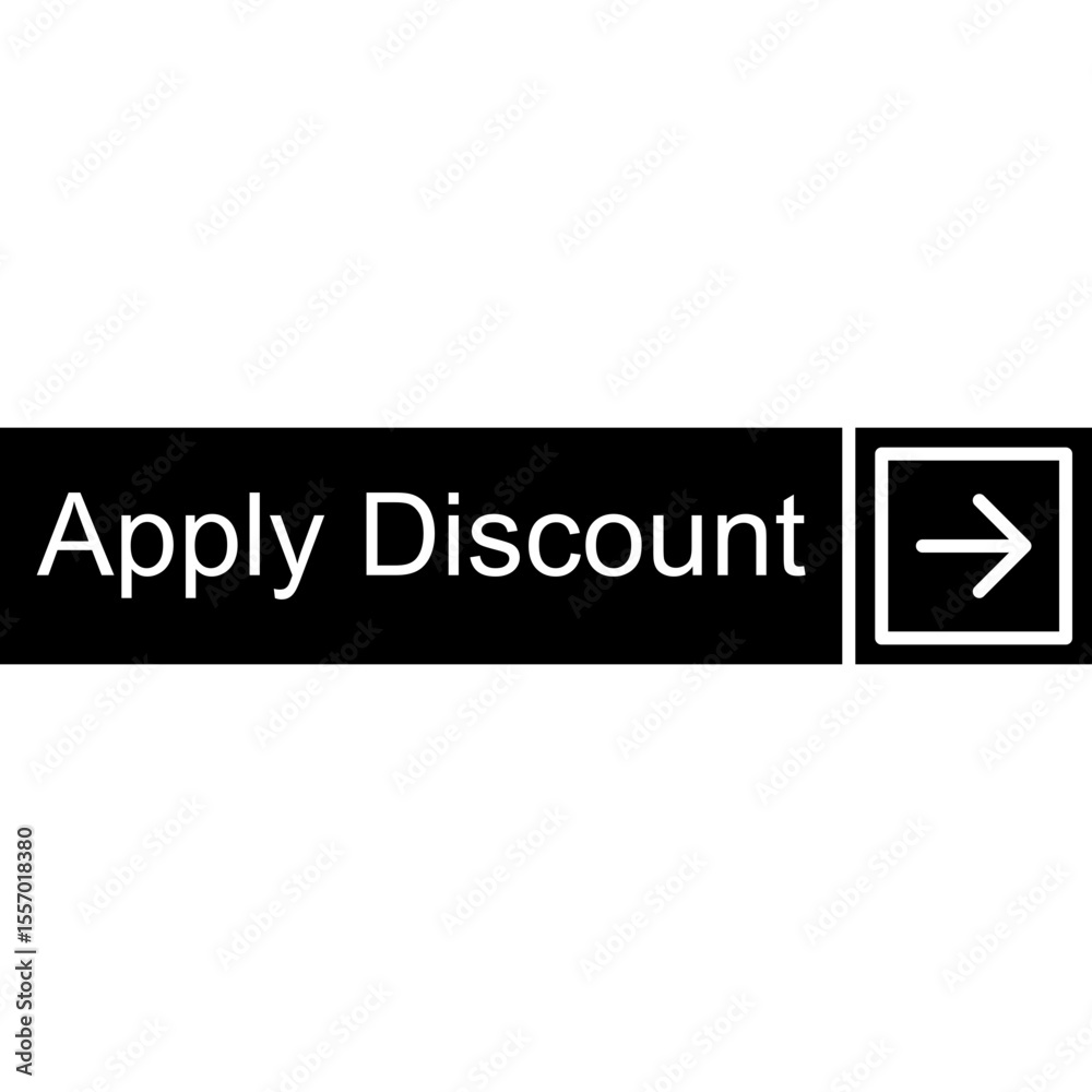 Obraz premium Apply Discount Vector Icon