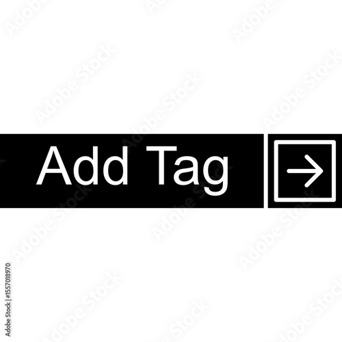 Add Tag Vector Icon