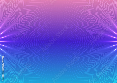 Abstract background with radiating lines and a gradient color scheme isolated on transparent background