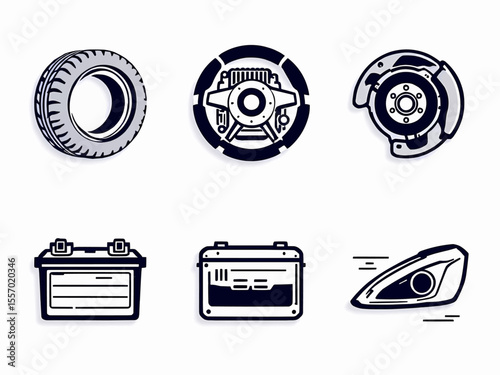Automotive parts design for maintenance and repair shop marketing