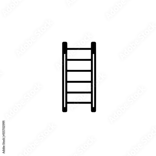 Climbing the Way Up: A simple, symmetrical illustration of a ladder ascending, representing opportunity, growth, and the pursuit of higher aspirations.