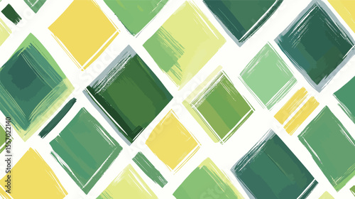 Dynamic gouache diamond grid pattern – colorful geometric background with hand-painted texture