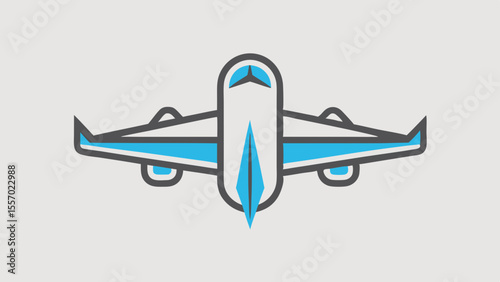 Airplane Icon Simple Vector Illustration of a Plane