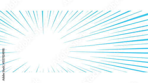Blue Comic Speed Lines
