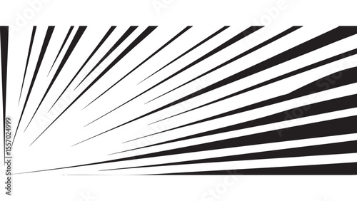 Black and White Speed Lines Design
