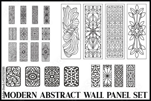 Modern Abstract Wall Panel Bundle
