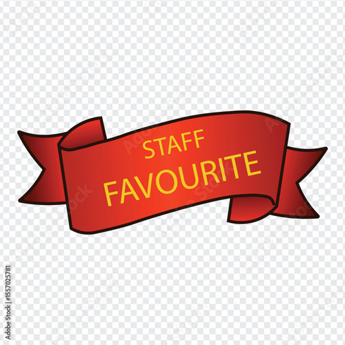 staff favourite ribbon badge design