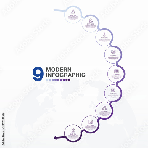 9 process infographic.