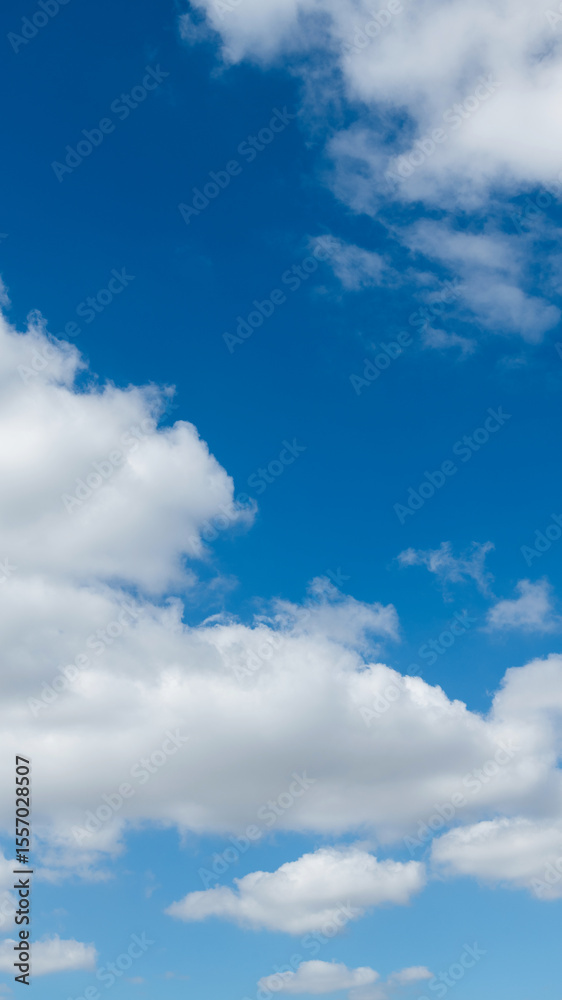 Fototapeta premium White clouds on clear sky