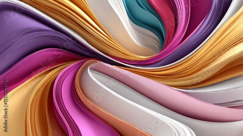 Iridescent waves blend smoothly in vibrant neon gradients creating a captivating high fidelity colorful motion design and 2-6x visual effect.