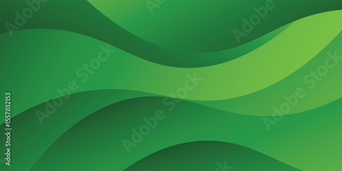 Abstract green wavy background. Vector EPS 10