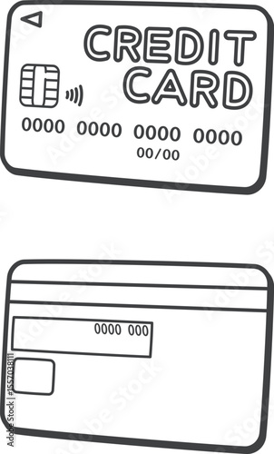 クレジットカード（表面・裏面）