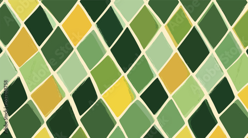 Dynamic gouache diamond grid pattern – colorful geometric background with hand-painted texture