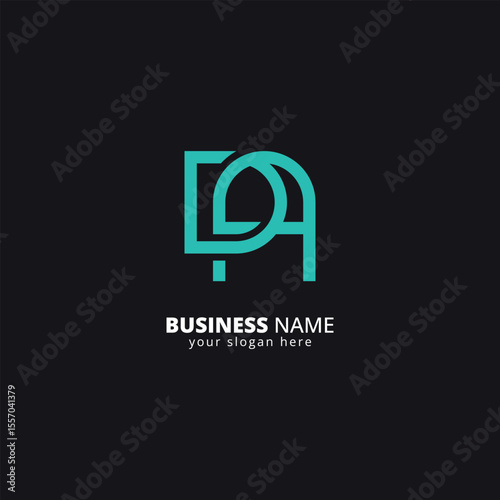 Creative D and A Letter Logo, Bold Monogram Design.