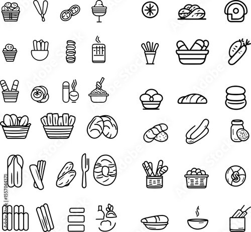 grissini icons grissini illustration grissini vector Italian breadsticks crispy grissini crunchy grissini artisan grissini gourmet grissini rustic grissini traditional grissini authen