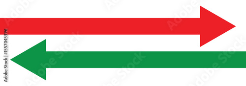 Double arrow icons. Two side arrow icon vector. Horizontal double-headed arrow. solid long arrow icon. Horizontal dual two sided straight arrow. Dual arrow. Two Opposite Arrows. Vector illustration