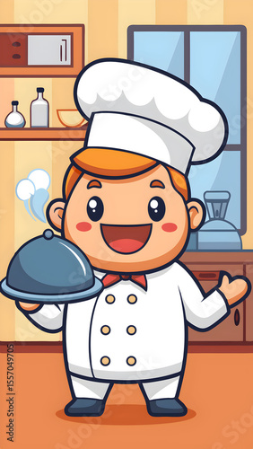 chef with a pan