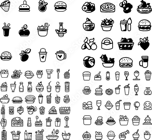 food icon meal icon dining icon restaurant icon fast food icon healthy food icon organic food icon gourmet food icon street food icon home-cooked food takeaway food icon food delivery