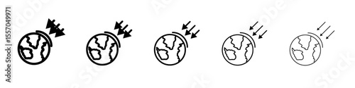 aerosphere icon vector outline symbol or illustration