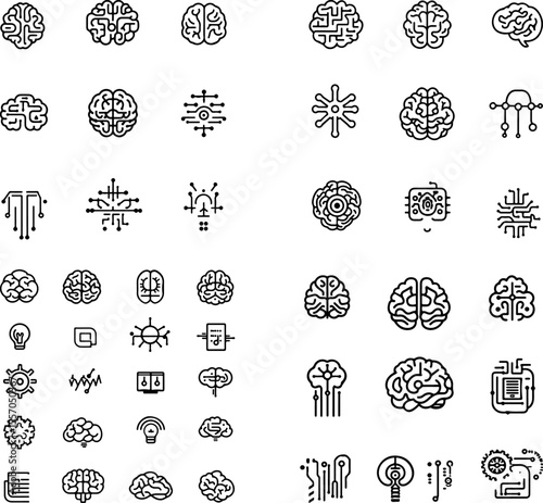 brain icon mind icon intelligence icon thinking icon creativity icon innovation icon cognitive icon mental health icon neuroscience icon psychology icon smart brain icon knowledge ico