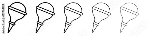 baby nasal aspirator icon vector outline symbol or illustration