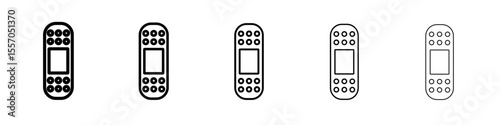 Band aid icon vector outline symbol or illustration