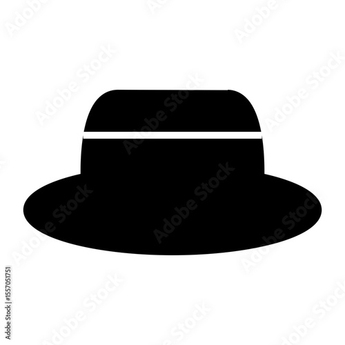 black hat icon illustration vector