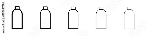 Bottle icon vector outline symbol or illustration