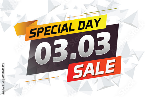 special day 03 03 word concept vector illustration with megaphone and 3d style, landing page, template, ui, web, mobile app, poster, banner, flyer, background, gift card, coupon, label, wallpaper