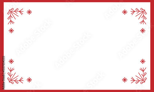 A festive snowflake border frame perfect for holiday greeting cards, winter invitations, or seasonal design projects
