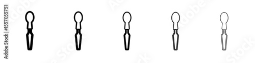 chisel icon vector outline symbol or illustration