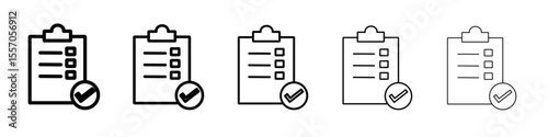 Compliance icon vector outline symbol or illustration