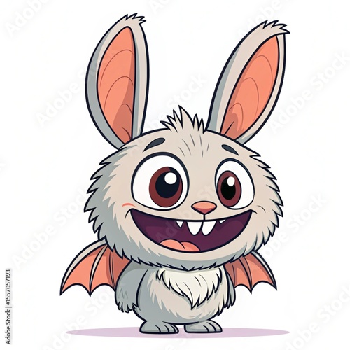 cute plush toy, kawaii plushie,  inspired toy, pastel stuffed toy, big eyes plush, toothy smile toy, fluffy animal toy, soft kids plush, kawaii stuffed animal, bunny ear plush, toy with big ears, past