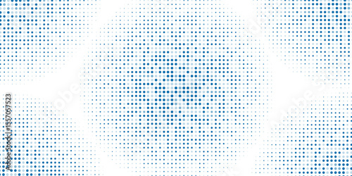 Vector abstract blue background frame of geometric shapes. Pattern of dots, particles, molecules, fragments. eps 10