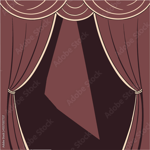 Dark velvet background with rich burgundy color and realistic folds, enhanced with soft shadows and highlights. Creates a royal and elegant atmosphere ideal for fashion and luxury product presentation