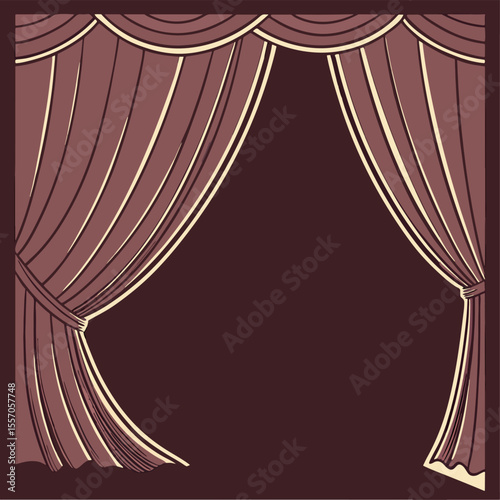 Elegant Dark Velvet Texture – Royal Burgundy Fabric for Luxury Branding