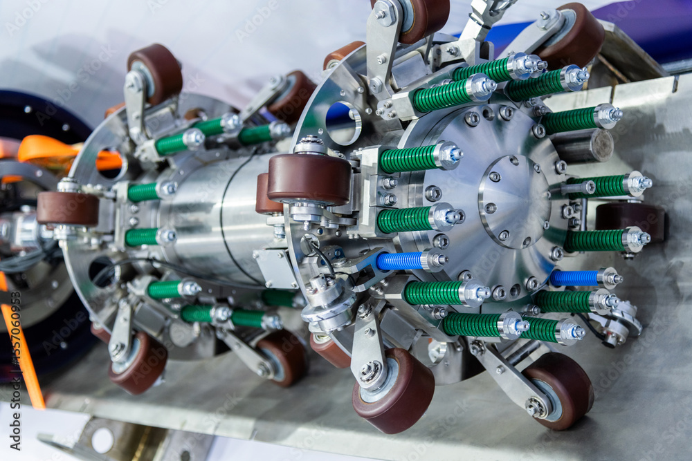 Fototapeta premium Oil and gas pipeline inspection robot