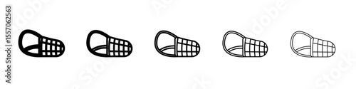 Dog muzzle icon vector outline symbol or illustration