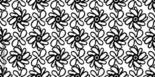 Floral Pattern: A modern, eye-catching pattern of stylized, hand-drawn flowers, perfect for adding a touch of artistic flair to any design.