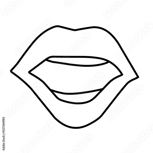 Vector icon lips