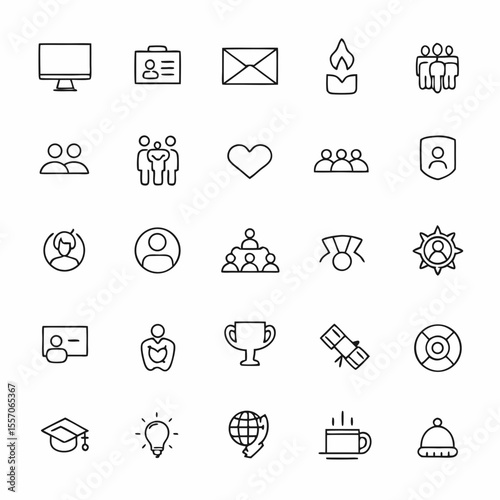 agile business methodology icons         