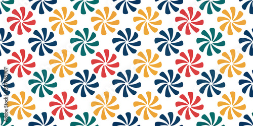 Color Wheel Pattern: A vibrant, kaleidoscopic pattern of colorful pinwheels bursts across the canvas, creating a dynamic and playful design. This versatile graphic offers an eye-catching backdrop.