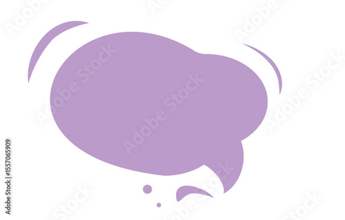 Bubble speech vector icon. Chat symbol, dialog or message balloon, speak cloud shape