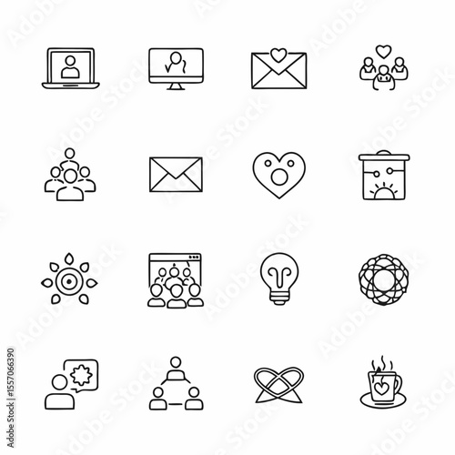 devops tools and automation icons                 