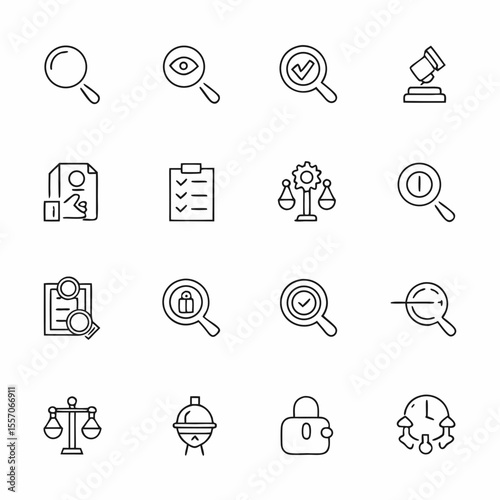 internal audit and control icon set               (1)