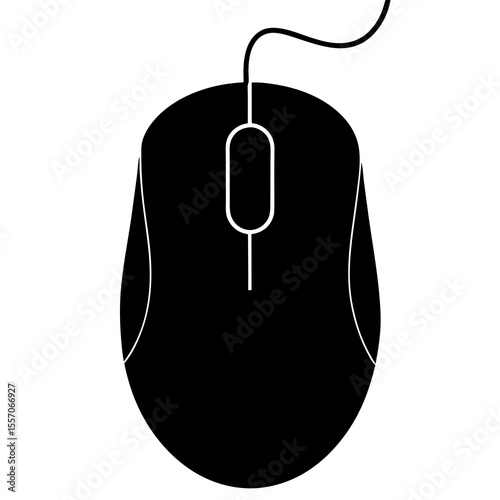 computer mouse on white background