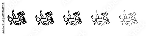 Epilepsy icon vector outline symbol or illustration