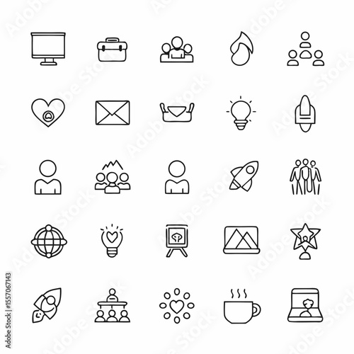 lean startup principle icon set           (1)