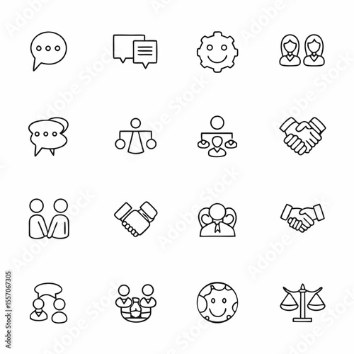 negotiation and persuasion icon set                (1)
