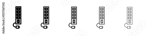 extension icon vector outline symbol or illustration